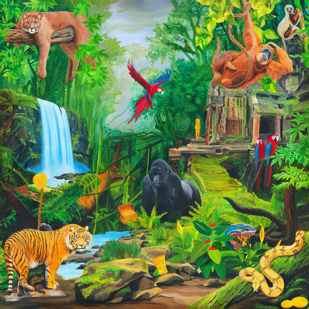 Deckenbild Dschungel